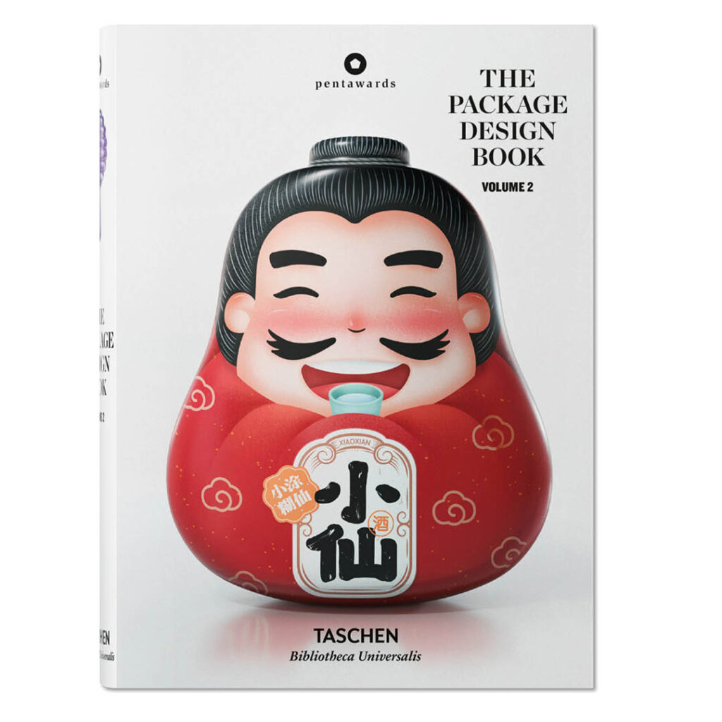 Cover vom Package Design Book von Taschen über Verapckungen als äußerst vielschichtige Kunstform.